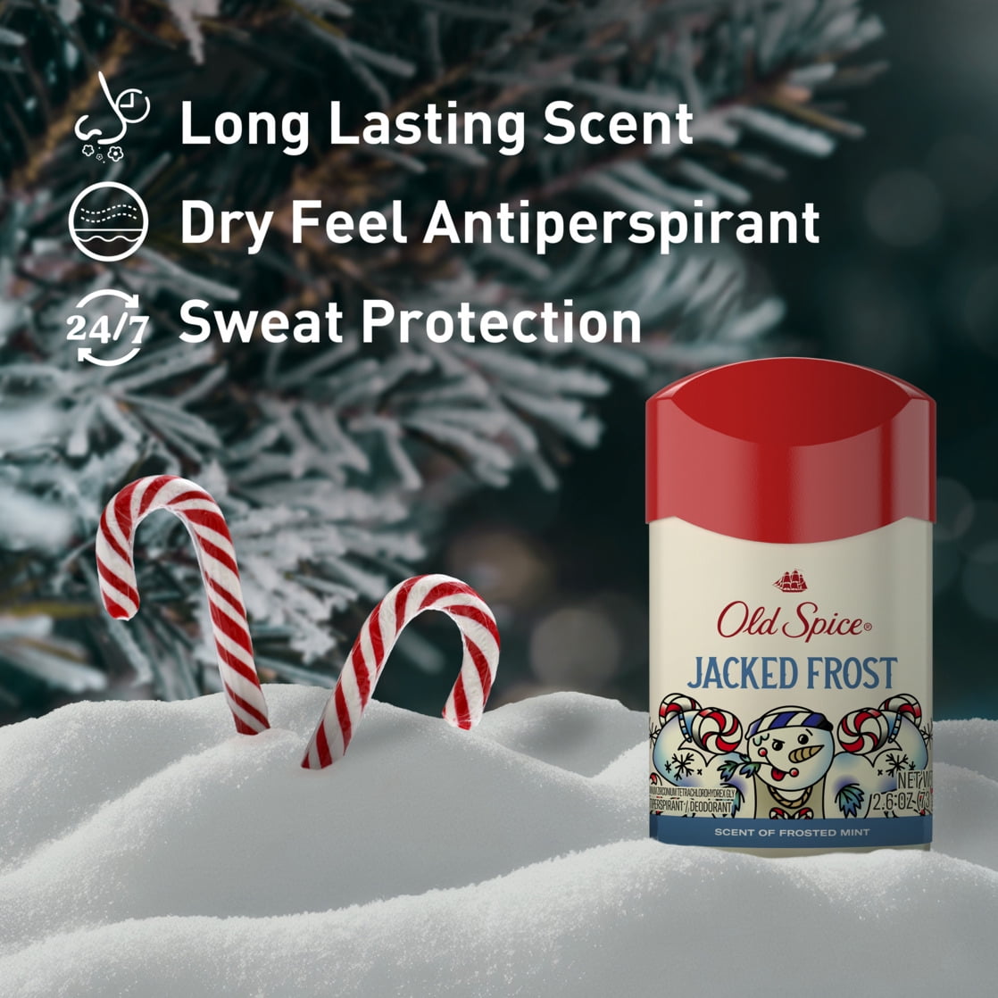 Old Spice Limited Edition Jacked Frost Holiday Gift Pack for Men - Body Wash & Deodorant Set