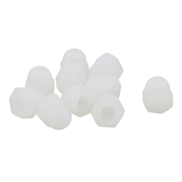 10pcs M4 Plastic Dome Bolt Nut Caps Inner Threaded Protection Covers