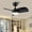 A-28 inch, variant on Wellspeed 28 in. Kids Ceiling Fan with Light and Remote, Dimmable Fanlight for Bedroom Indoor Baby Room Hallway, Light Fan with Stepless Color Temperature, Memory Function, 3 Blades, Black