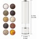 thumbnail image 2 of 2PCS Pepper Grinder Electric Salt and Pepper Grinder Set Electric Salt and Pepper Shaker Automatic Grinding Ceramic Grinding Core (White), 2 of 4