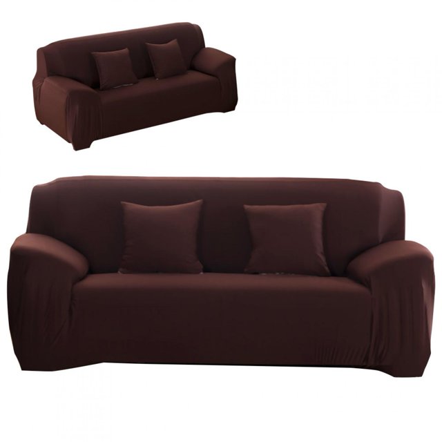 Funda para muebles, color café, elástica, a prueba de polvo, protectora para sofá, compacta y ligera