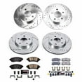 thumbnail image 3 of PowerStop Front and Rear Z23 Evolution Sport Carbon-Fiber Ceramic Brake Pad and Drilled & Slotted Rotor Kit Fits: CADILLAC Select Models K8438, 3 of 10