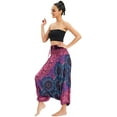 thumbnail image 2 of Combinaison Harem Boho Taille Smockée en Rayonne 2 en 1 pour Femmes, 2 of 6