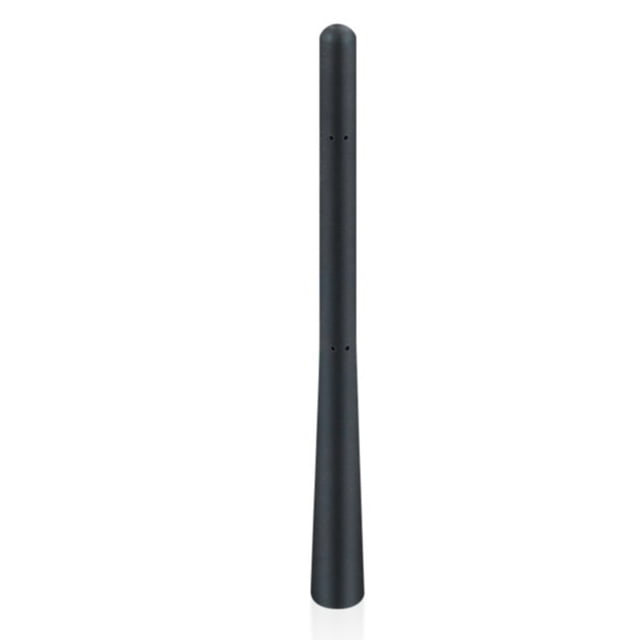 Antena de radio para automóvil Universal 18 cm Negro AM/FM Mástil de antena para techo Tipo tornillo Reemplazo Varilla corta Vehículo Caucho Montaje en techo de automóvil Mástil de antena