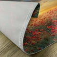 thumbnail image 5 of Ambesonne Poppy Flower Place Mats Set of 4, Scenic Field Sunset, Standard Size, Multicolor, 5 of 6