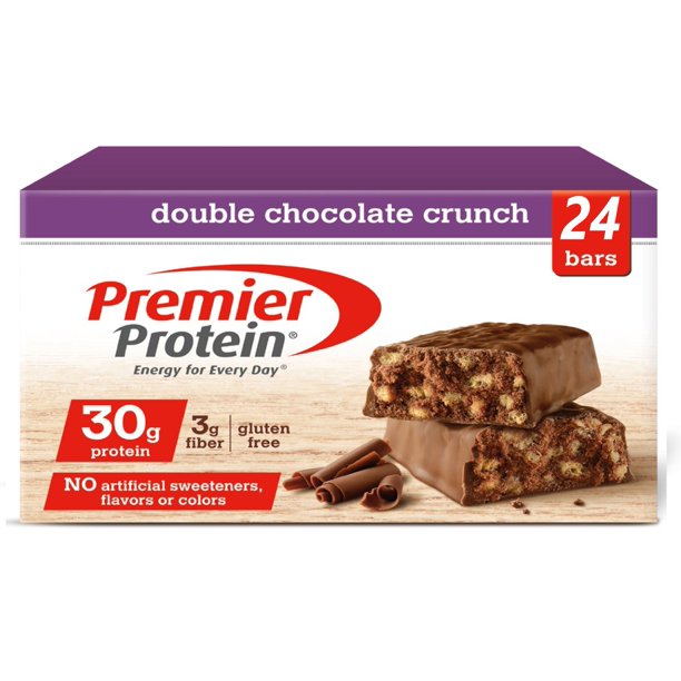 Premier Protein Bar, Flavor Double Chocolate Crunch, 24 Pack Walmart