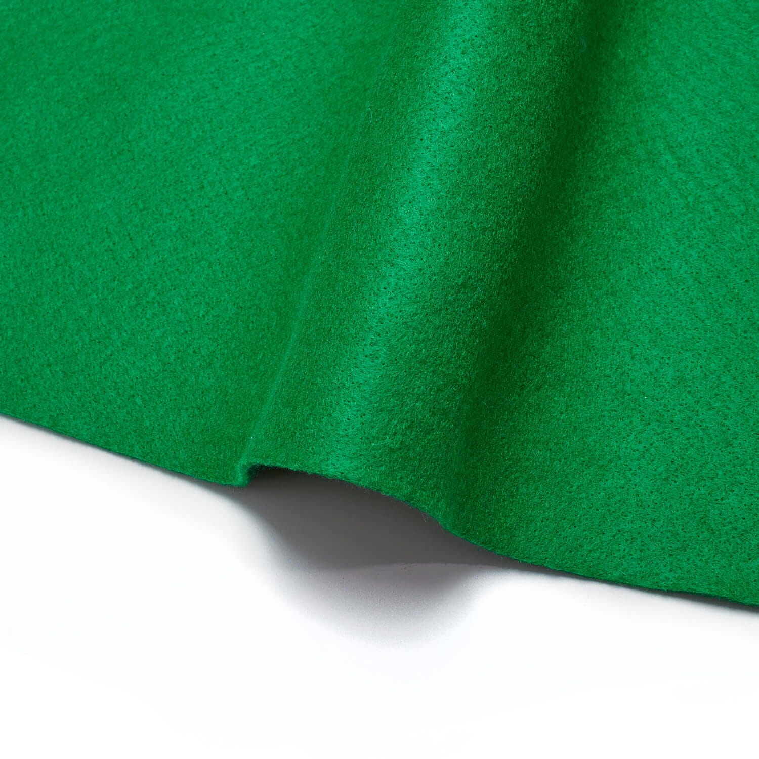Felt Fabric 74 Inch Wide Polyester Craft Fabric By The Yard 300 GSM - For Sewing Apparel, Accessories, Décor, & More - Kelly Green (10 Yards)