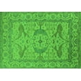 thumbnail image 1 of Ahgly Company Indoor Rectangle Oriental Green Industrial Area Rugs, 2' x 5', 1 of 4