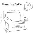 thumbnail image 2 of Funda para muebles, funda turquesa para silla, jacquard gris, 2 of 7