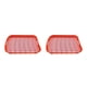 thumbnail image 4 of Bewildely Molde de silicona para perritos calientes y salchichas, antiadherente y fácil de limpiar, distribución uniforme del calor, resistente naranja 2piezas, 4 of 4