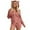 Brick Red, variant on Solid Color Hooded Jumpsuit Casual Long Sleeve Romper Shorts With Pockets For Sleepwear Comfortable Outfit