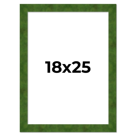 18x25 Frame Green Burl Solid Wood Picture Frame | 1.75 Inches Moulding Width | Interior Frame Depth