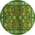thumbnail image 1 of Ahgly Company Indoor Round Animal Green Traditional Area Rugs, 7' Round, 1 of 1