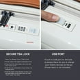 thumbnail image 6 of Yougu 24" Carry on Luggage Lightweight Suitcase TSA Lock USB,Silver, 6 of 9