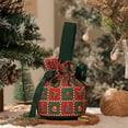 thumbnail image 6 of Luoshdecor Christmas Drawstring Gift Bags,7.9 in Vintage Holiday Candy Xmas Gift Bags,Linen HandBags for Xmas Presents Home Party, 6 of 6