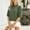 A1-Blackish Green, variant on Short Sleeve Sweater for Women Soft Stretchy Fall Outfits for Women Knitted Fashion Clothing Solid Color Loose Fit Lightweight Winter Sweater Half Sleeve Top Casual V Neck Pullover