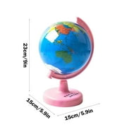 Twfbrm Illuminated Globe for Kids Learning- Globes of the World with Stand Kids Globe, Desk World Globe Lamp Built-in LED Night Light, Globe Toys for Boys Girls Christmas Birthday Gift(Pink)