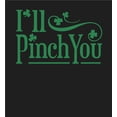 thumbnail image 4 of I'll Pinch You St. Patrick's Day Adult Black Crew Neck Short Sleeve Tee-Medium, 4 of 4