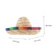 thumbnail image 3 of ColoMX Sombrero de fiesta de México, mini sombrero tejido, sombrero para actuaciones, accesorios de disfraces mexicanos, 3 of 7