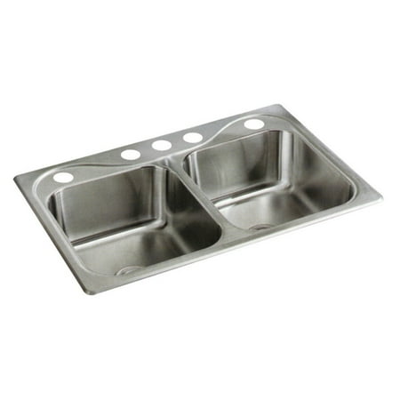 Sterling By Kohler Southhaven 11402 5 Double Basin Drop In Kitchen Sink