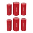 thumbnail image 2 of 6 PCs Cylinder Pedestal Stands, Metal Display Pedestal Stands, Metal Display Stands for Wedding Birthday Party Decor (Red), 2 of 9