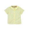 French Toast Girls' S/S Peter Pan Fitted Shirt - yellow, 2t (Toddler)