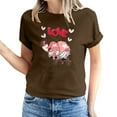 thumbnail image 2 of Meichang Hauts de Vacances pour Femmes T-Shirt de la Saint-Valentin Mignon Cœur Graphique T-Shirts Mignons Hauts de Vacances T-Shirts Manches Courtes Col Rond Mode 2025, 2 of 5