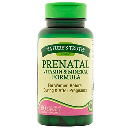 Nature's Truth Prenatal Vitamin and Mineral Formula Capsules 60