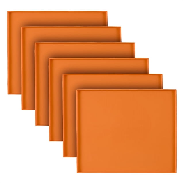 Bandejas Deshidratadoras de Silicona para Hacer de Frutas, Bandejas Deshidratadoras Antiadherentes con Tapetes de Silicona Reutilizables con Borde Elevado