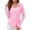 Pink, variant on QSAWXQZ Women's 1/4 Zip Sun Shirt Long Sleeve UPF50 Running Top with Thumbholes Lapel Collar Solid Quick Dry Athletic Sweatshirt S