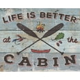thumbnail image 3 of Gango Home Decor Lodge Cabin Fever I & II; Two 14x11in Art Prints in Distressed White Frames, 3 of 6