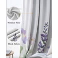thumbnail image 3 of Wildflowers Blackout Curtains for Bedroom Living Room Darkening Curtains 54 Inch Long Lavender Spring Floral Pastoral Pastel Short Curtain for Small Window Treatment Grommet Drapes 52"x54"x2, 3 of 9