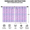 thumbnail image 2 of Blackout Kids Curtains,Pink Purple Cat Eye Skull Butterfly Pattern Childrens Insulated Curtains Set Of 2,Bedroom Essentials,Toddler Room Decor 42"x54", 2 of 5