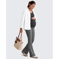 thumbnail image 6 of G4Free BareFeel Built in Bra Maternity Tank Tops with Removable Pads Ruched Sleeveless Stretchy Pregnancy Yoga Workout Shirts, 6 of 7