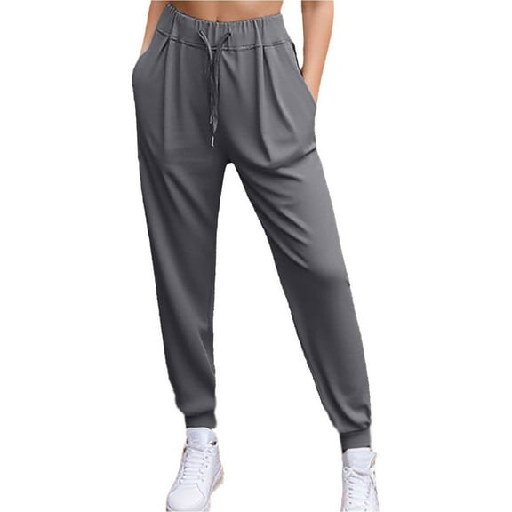 Women's Sweatpant High Waisted Casual Joggers Pants Cinched Leg Sweat Pants Drawstring with Pockets Casual Pants for Women