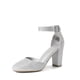 thumbnail image 1 of Zapatos de Tacón Cuadrado con Brillo Plateado Angela para Mujer de DREAM PAIRS, 1 of 7