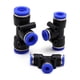 thumbnail image 4 of 5pcs CLAVIJA "3 Way T Tipo Conector neumático TEE UNION UNION Empuje en la instalación para la tubería de aire conjunta 4mm-12mm SOBREDOSIS Accesorios de tubería de manguera, 4 of 4