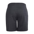 thumbnail image 2 of Women's Elastic Waist Drawstring Jersey Shorts with Pockets, Charcoal Gray L, 1 Pack, 2 of 4