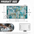 thumbnail image 7 of Renewold Golf Cart Seat Protector Sweat Absorption Comfort Golf Cart Seat Towel Blanket with Pockets Universal Fits for 2 Person Club Car, 52" x 32", Marble Teal Gold, 7 of 7