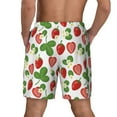 thumbnail image 3 of Kdxio Strawberry Print Men's Swim Trunks with Compression Liner 7 Inch Inseam Quick Dry Swim Shorts, 3 of 7