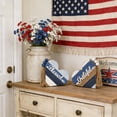thumbnail image 1 of 2 Piezas de Decoración Patriótica de Madera con Forma de Corazón para El Centro de Mesa Del Día de Los Caídos En Guerra., 1 of 6