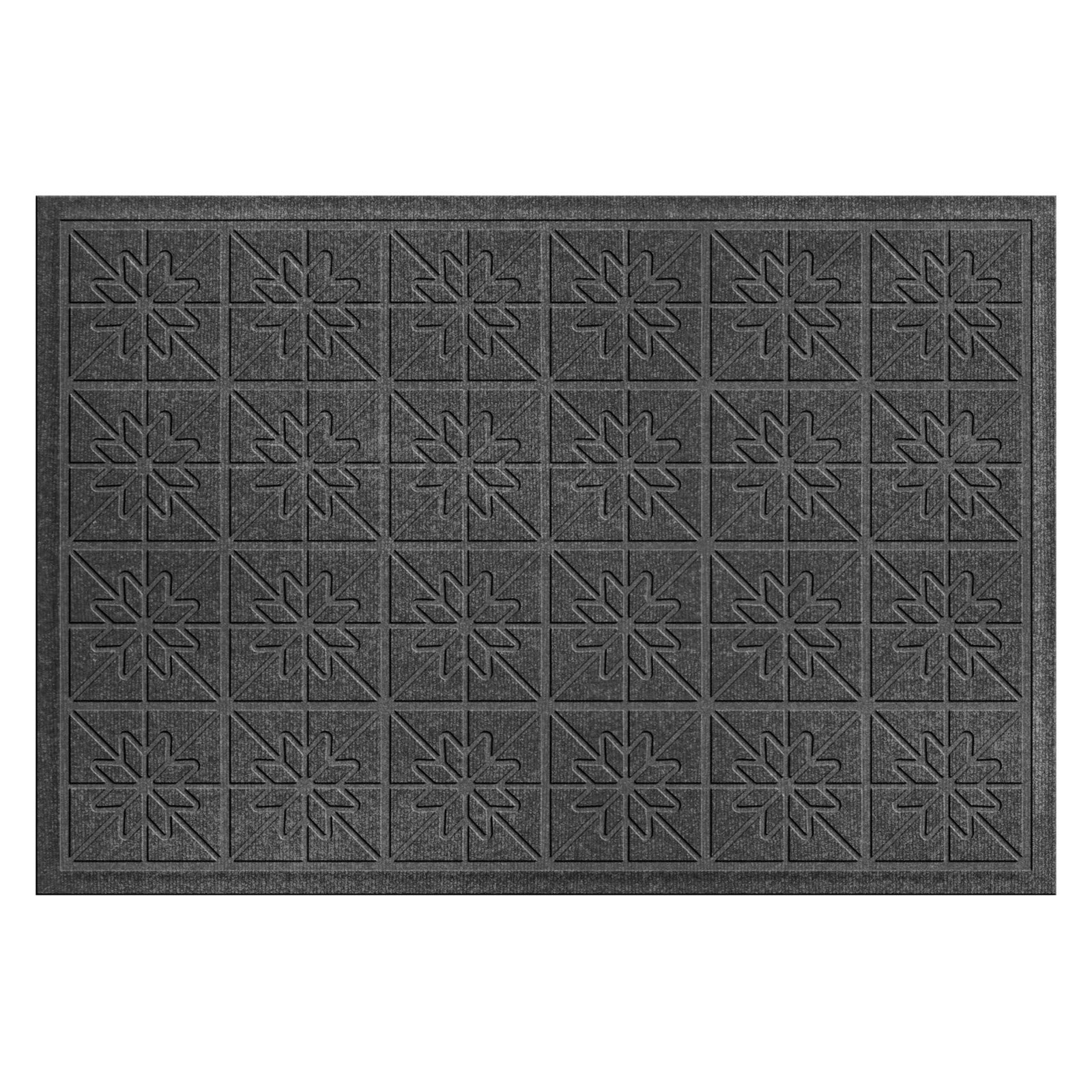 Bungalow Flooring Water Guard Star Quilt Indoor / Outdoor Door Mat