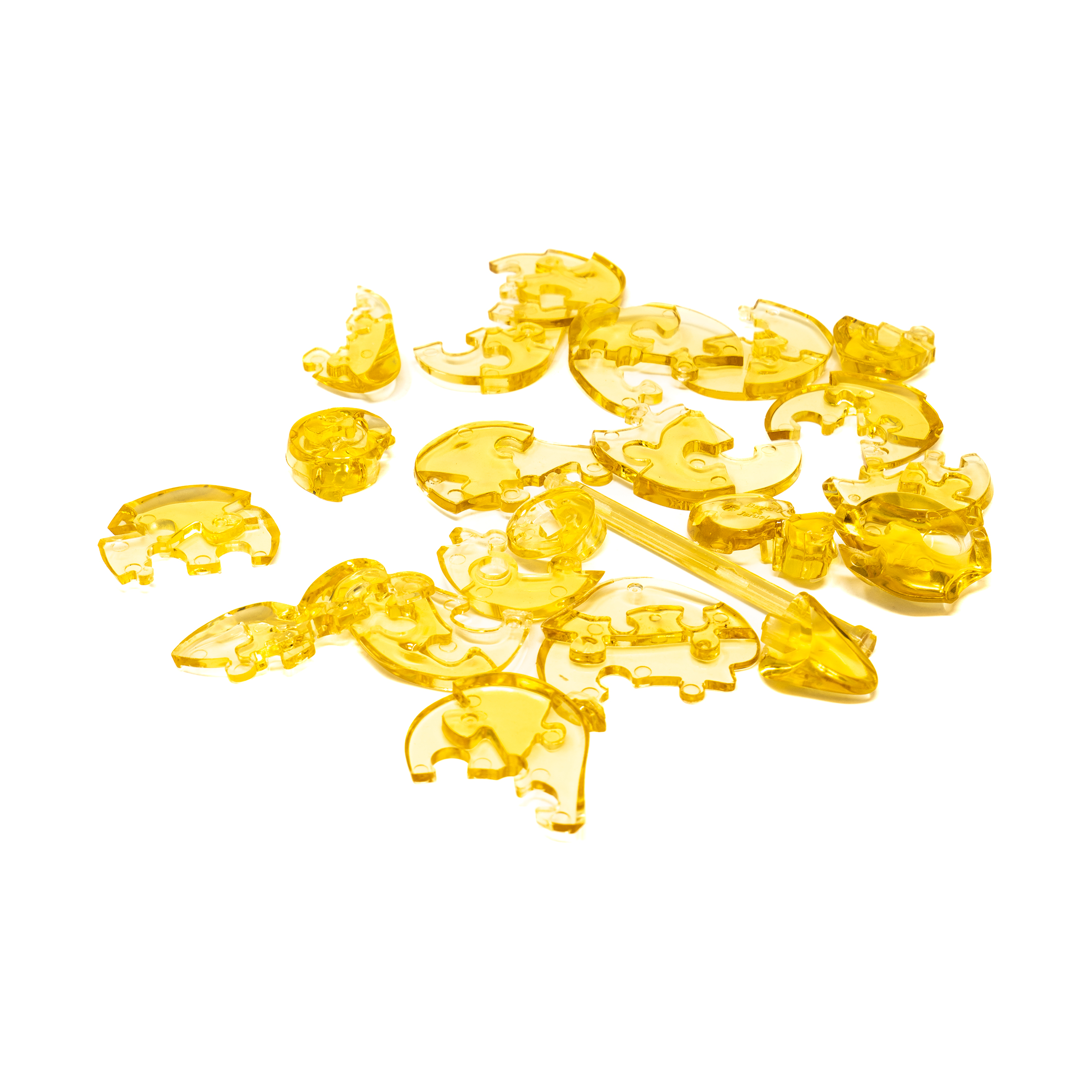 AreYouGame.com 3D Crystal Puzzle - Cat & Kitten (Gold): 49 Pcs