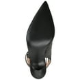 thumbnail image 6 of Journee Womens Marcella Buckle Mid Stiletto Pointed Toe Pumps, Widths Available, 6 of 10