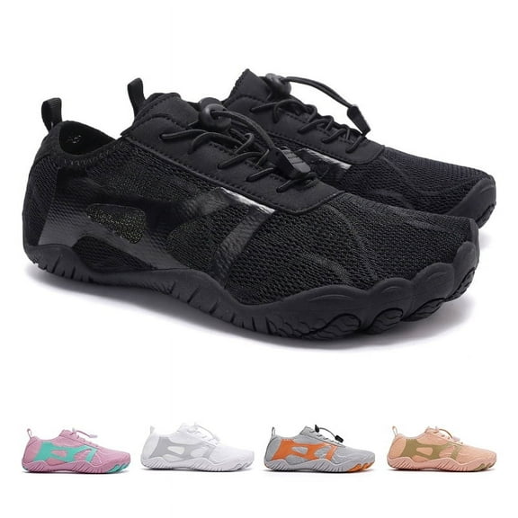 HOYUFEI Hike Barefoot Shoes for Women, Womens Water Shoes, Hiking Healthy Footwear - Wide Toe Box Non-Slip Outdoor Sports Zero Drop Shoes