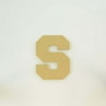 thumbnail image 3 of Package of 1, 18 Inch X 3/4" Thickness MDF Letter S in The Collegiate Font, Thick for Art & Craft Project, Made in USA, 3 of 4