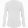 thumbnail image 4 of Towmus Fitted Long Sleeve Shirts for Women Casual Basic Tops Crewneck Stretch Tight Tees Shirts, 4 of 6
