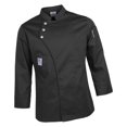 thumbnail image 4 of Chaquetas Abrigo de Manga Larga Uniformes Hotel Restaurantes - Negro, XXXL Negro XXXL Sunnimix uniforme de chaqueta de chef, 4 of 8