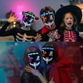 thumbnail image 5 of Garvee 2PACK Halloween Led Mask Light Up Scary Mask Purge Mask with 3 Lighting Modes, 5 of 5
