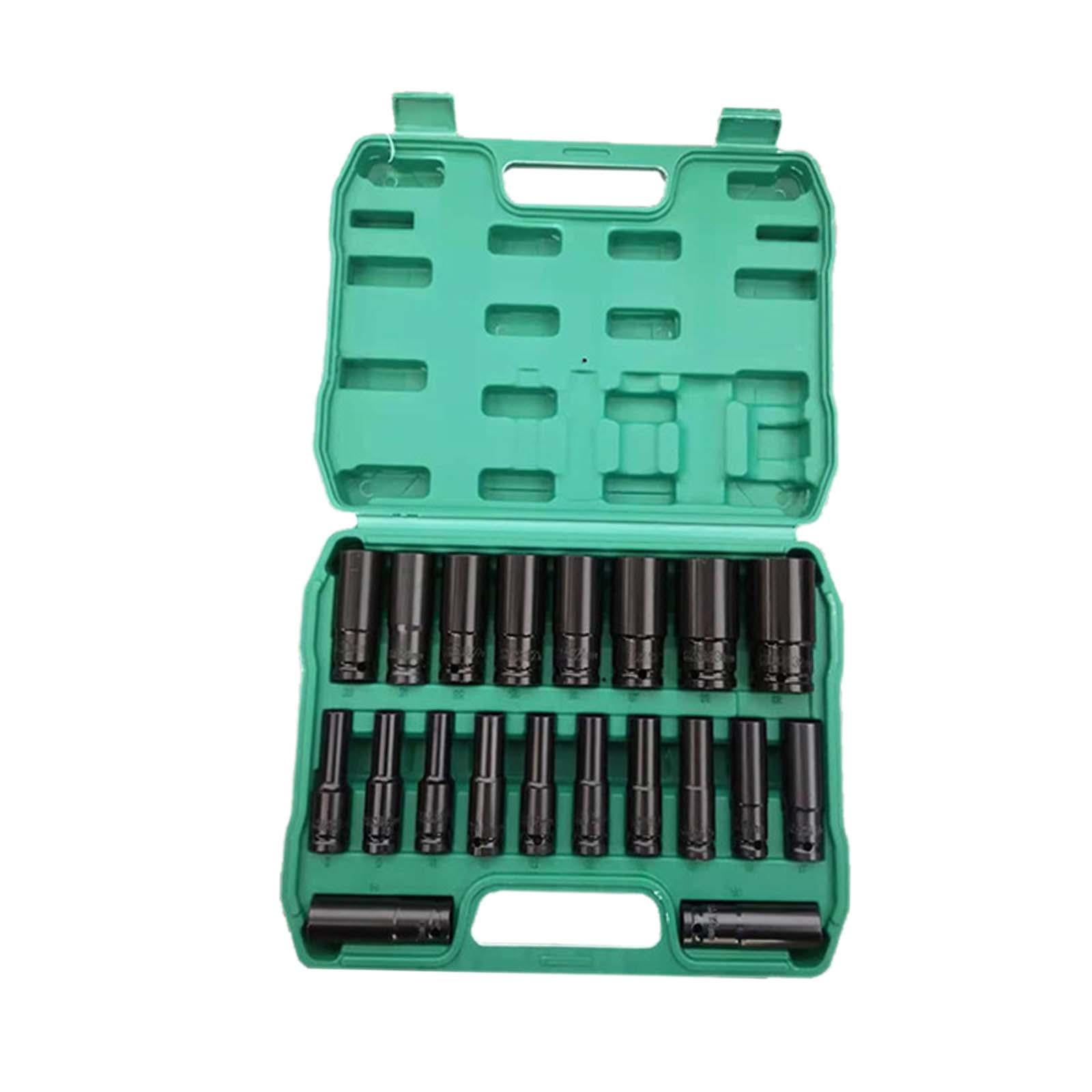 Wzmzjy 20 Pieces 1/2 inch Drive Impact Socket Set Easy Installation Hand Wrench Sockets